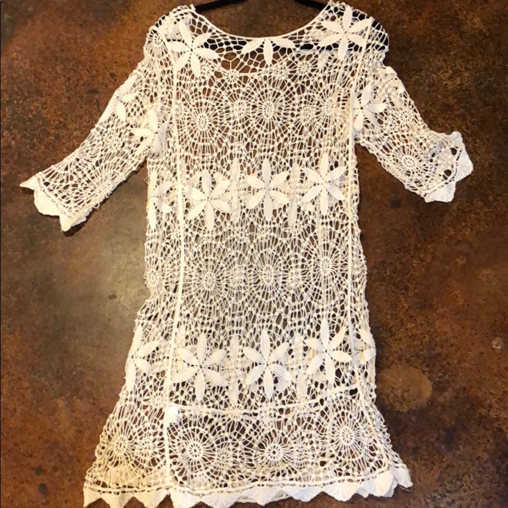 Hand Crocheted Swim Coverup